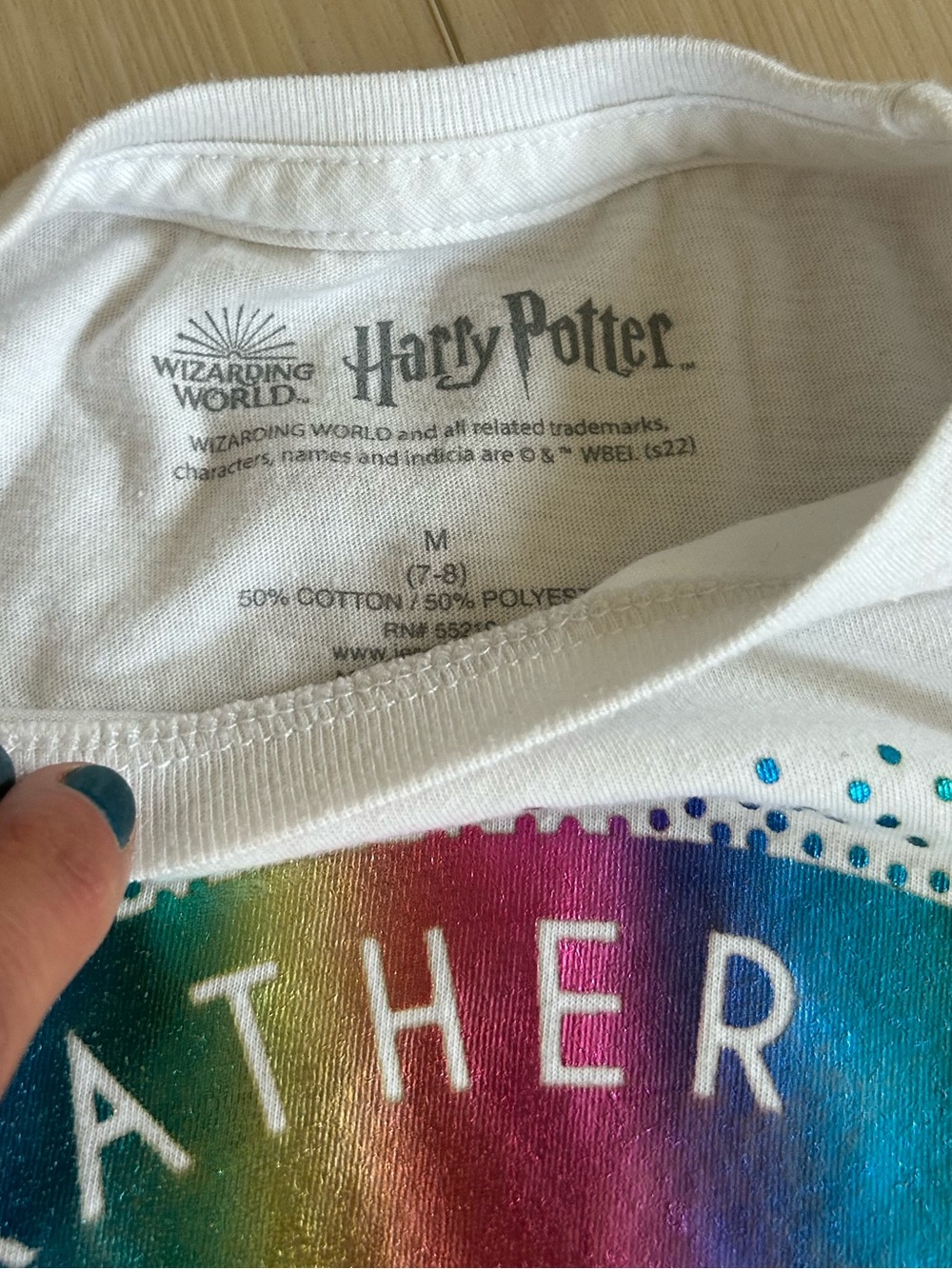 Youth Harry Potter T-shirt - size 7/8 - Picture 3 of 3